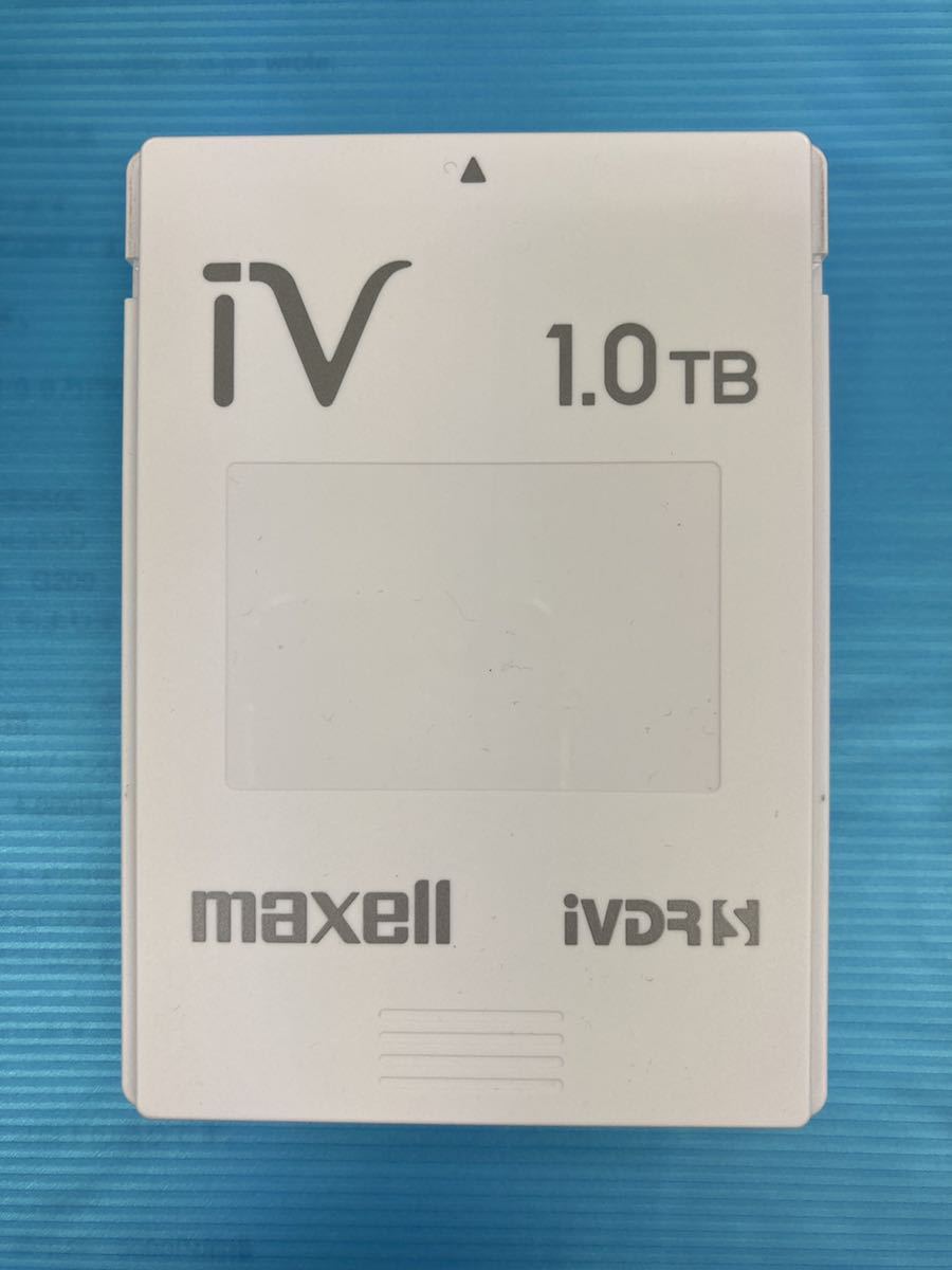 美品★送料無料★動作品　iVDR-S カセットハードディスク　1TB　ホワイト/白　マクセル/maxell　アイヴィ　M-VDRS　Wooo対応_1