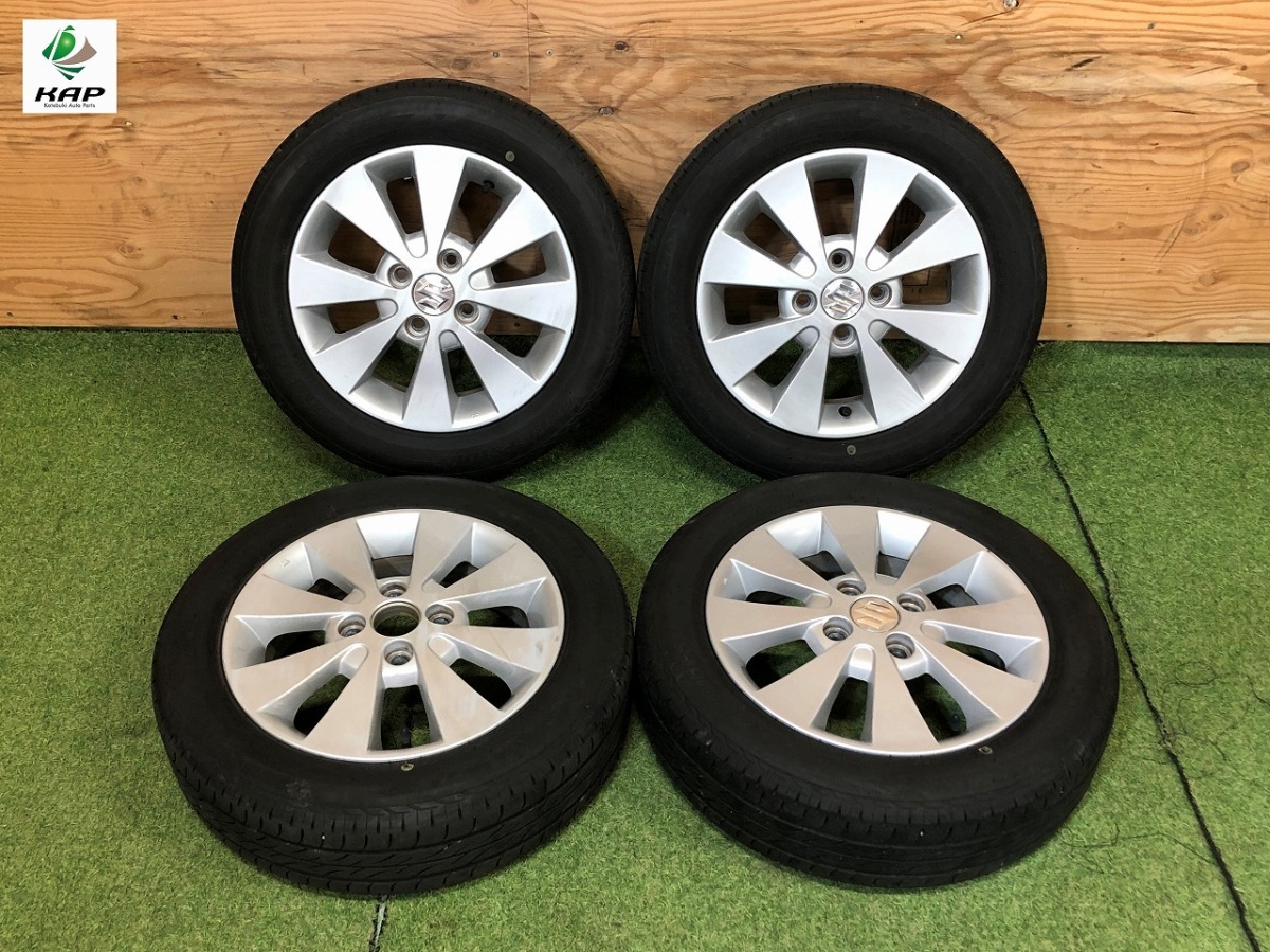 スズキ 純正 14×4.5J ホイール ＆ タイヤ BRIDGESTONE 155/65R14 4本