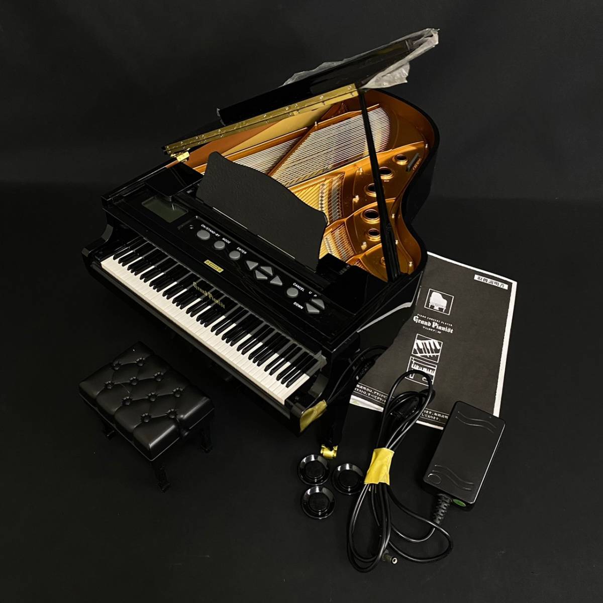 A02d36R 100 SEGA TOYS セガトイズ Grand Pianist グランドピアニスト 2007年製 ミニチュアピアノ 自動演奏 楽器玩具 取説付き 