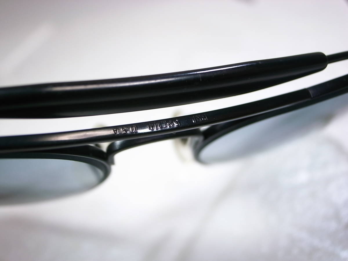 B&L レイバン アウトドアーズマン 70's 調光 ハーフグレイ 米国製 ビンテージ ボシュロム RAYBAN USA ブリッジ表記上下逆個体 ブラック アウトドアーズマン レイバン B&amp;L 希少70s・激レアB&amp;L 調光 希少70's