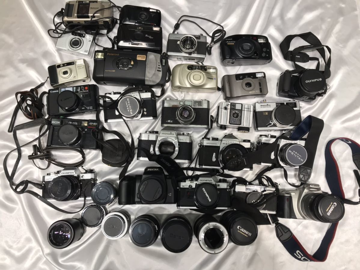 Canon Nikon PENTAX MINOLTA レンズ 13本まとめ Canon オリンパス ニコン MINOLTA ペンタックス 大量セット 一眼