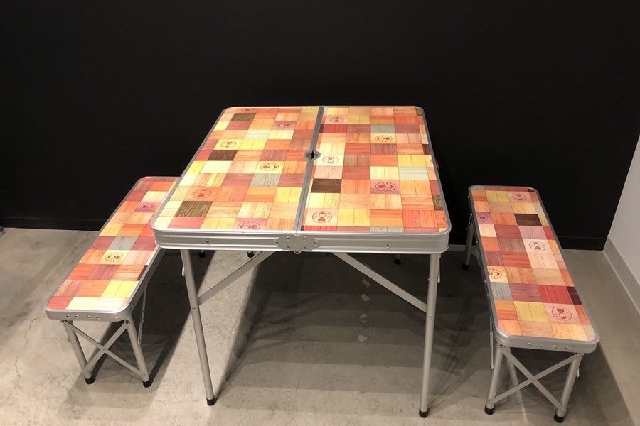 美品 コールマン ナチュラルモザイク ファミリーリビングセット/ミニプラス ナチュラルモザイク ファミリーリビングセット/ミニ ナチュラル