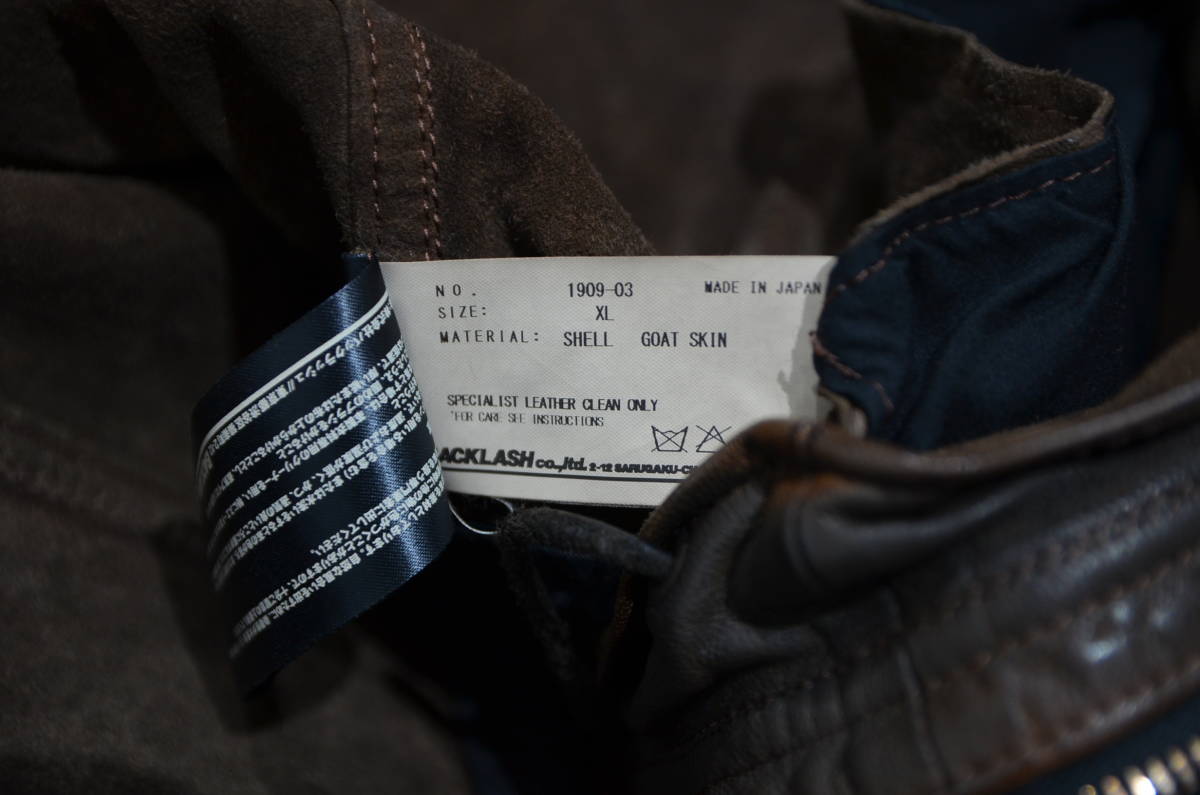 新品 21AW ISAMUKATAYAMA BACKLASH バックラッシュ ゴートタンニン染め