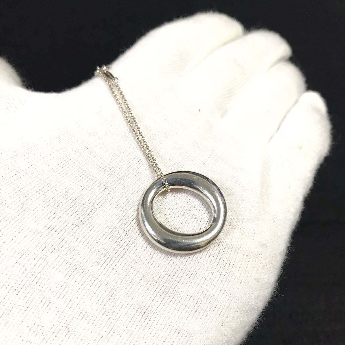 ティファニー】本物 TIFFANY&Co. ネックレス シルバー925 全長42cm 
