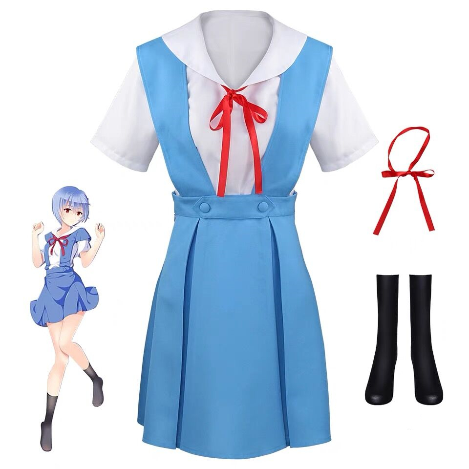 綾波レイ 制服 新世紀エヴァンゲリオン コスプレ 衣装セット その他 売買されたオークション情報 Yahooの商品情報をアーカイブ公開 オークファン Aucfan Com