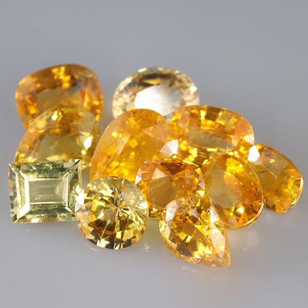 天然 イエローサファイアルース おまとめ売り5ct (1円～スタート)100 