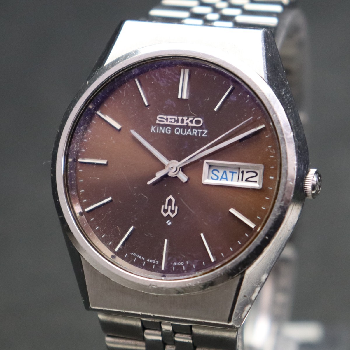 セイコー キングクォーツ SEIKO 37mm リッチブラウン｜キングセイコー 