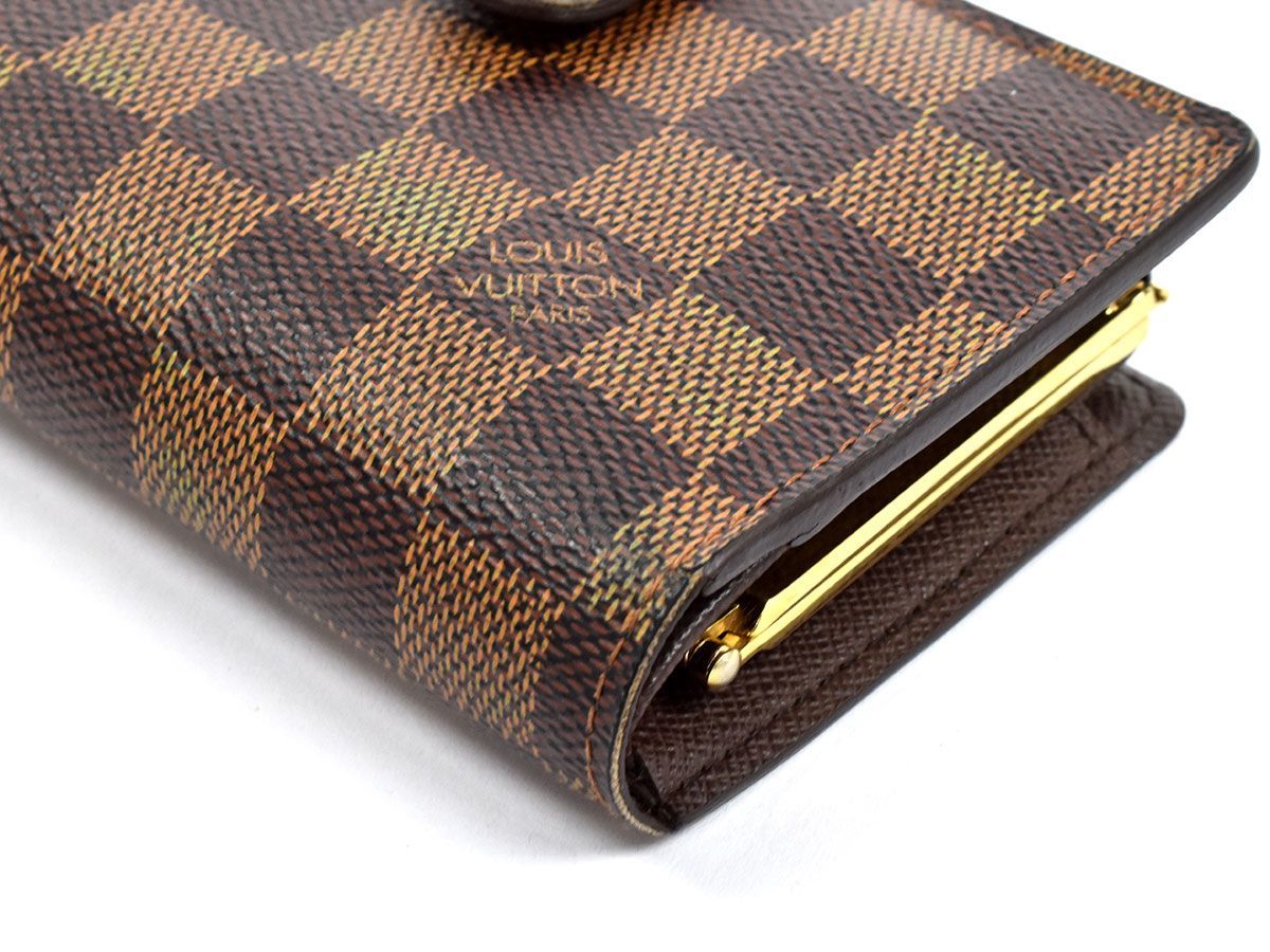 112931☆LOUIS VUITTON ルイヴィトン ダミエ エベヌ ポルトフォイユ