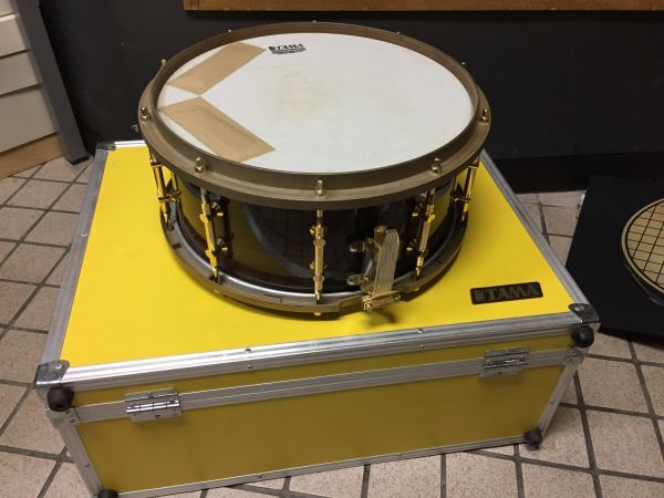 直接引取可】TAMA タマ PRO CUSTOM スネア ドラム ハードケース付 