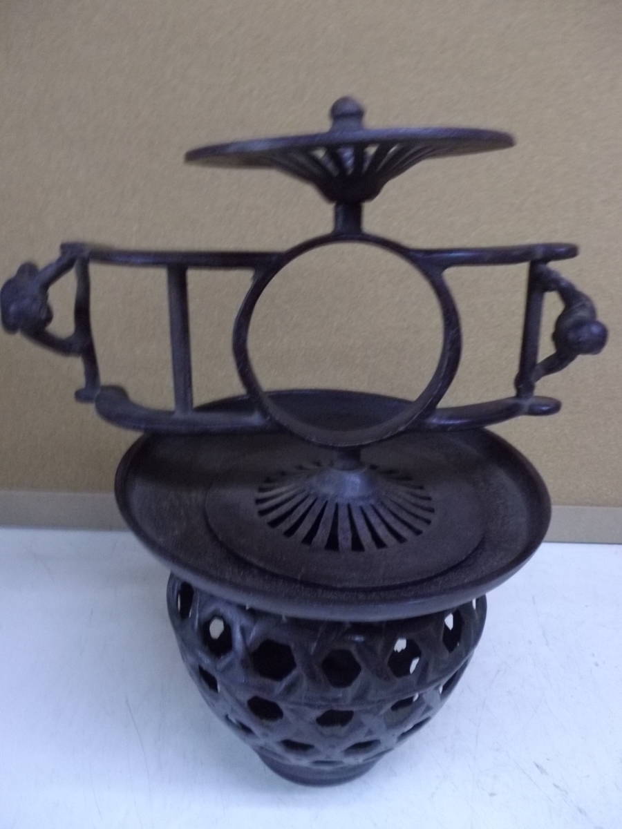 鋳鉄 鋳物 花車 花器 オブジェ 生け花 インテリア 置物 (鉄製)｜売買 
