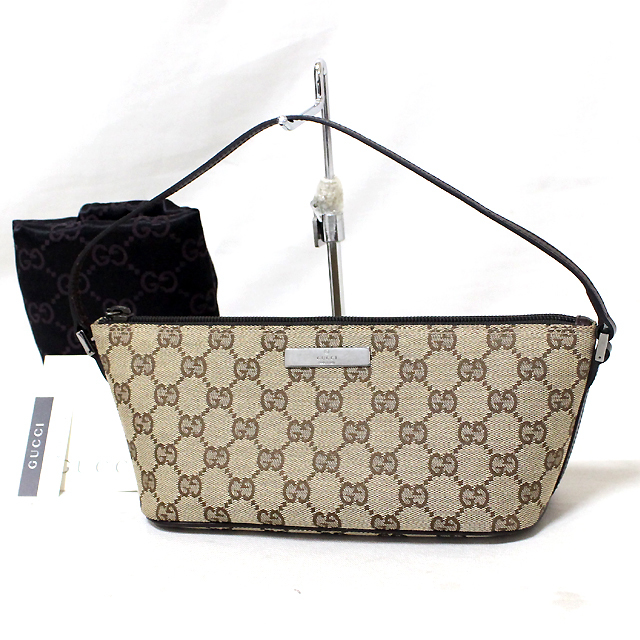 GUCCI アクセサリーポーチ_GGキャンバス⁄キャンバス 中古・古着通販