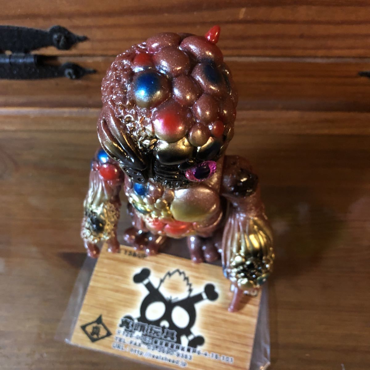 REAL HEAD リアルヘッド ミュータントカオス 茶ラメx金x黒x赤xピンク 