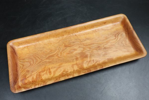 1961 唐木 煎茶盆 煎茶道具 古美術 古道具 アンティーク 木地盆　時代物 煎茶盆 茶道具 丸盆 お盆 古民藝 古家具 古道具 古美術 骨董