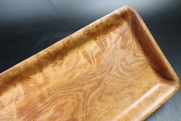 安い，大人気 煎茶道具 肥松 金襴杢 長方盆 煎茶盆 TK143