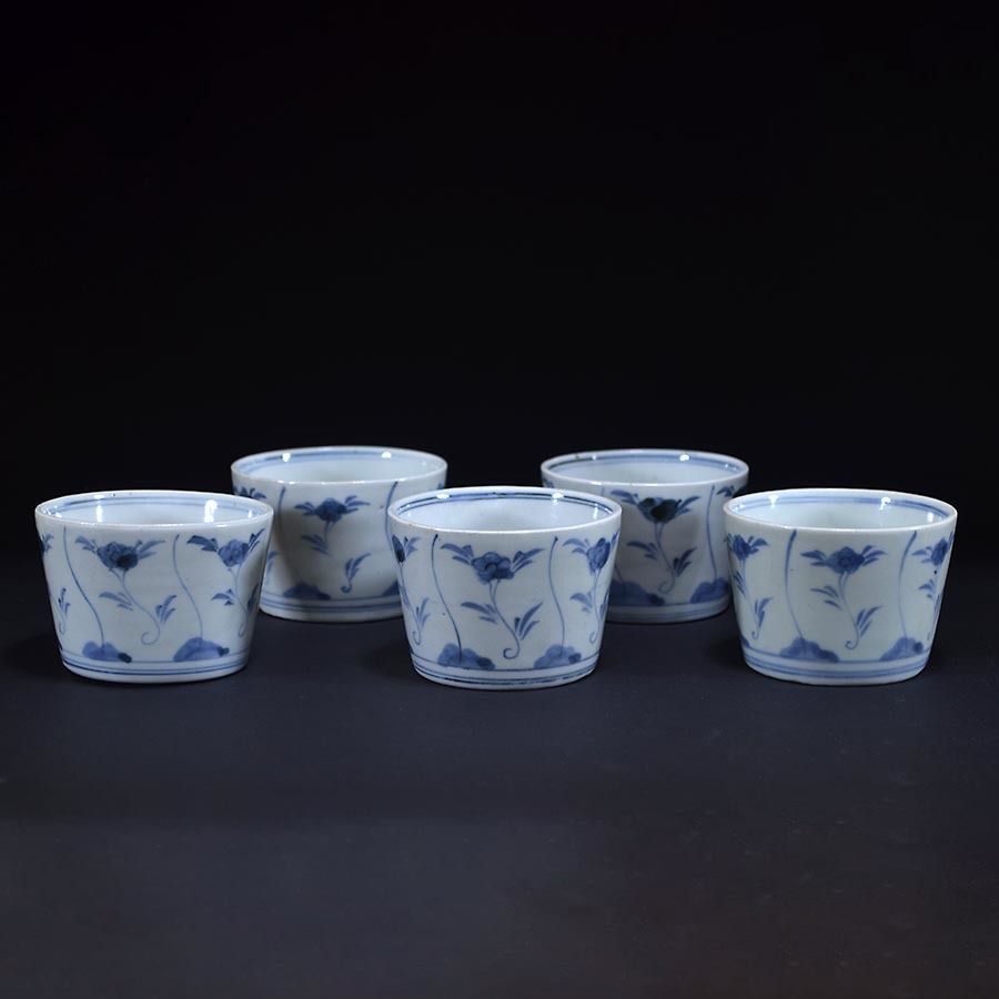 清水焼 急須 湯冷まし 湯呑 7点 セット 京焼 金彩 煎茶道具 茶道具