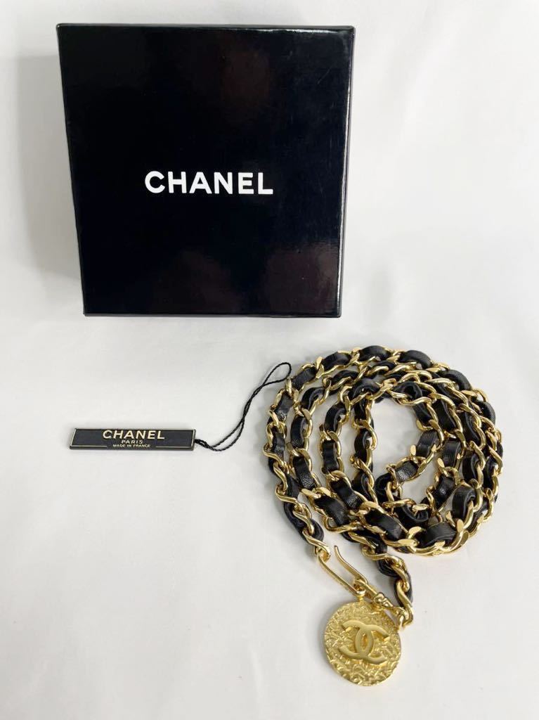 【未使用】 シャネル ヴィンテージ ココマーク チェーンベルト CHANEL