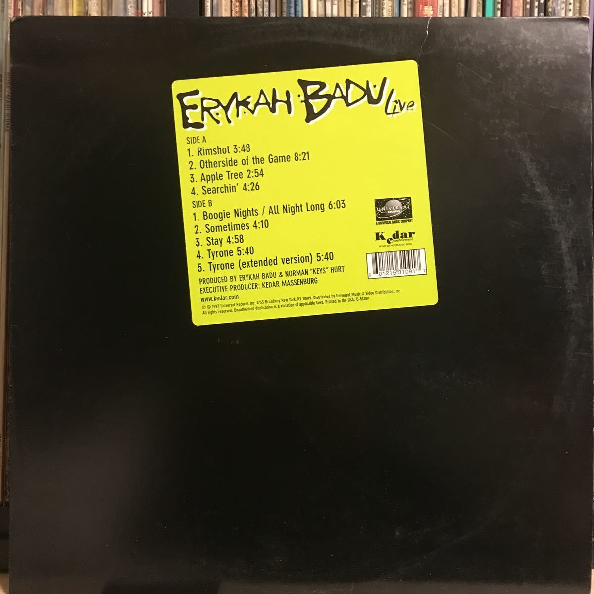 Erykah Badu Live - – | &frasl; Universal 0 Music CD LP US .com Vinyl USオリジナル盤LPレコー