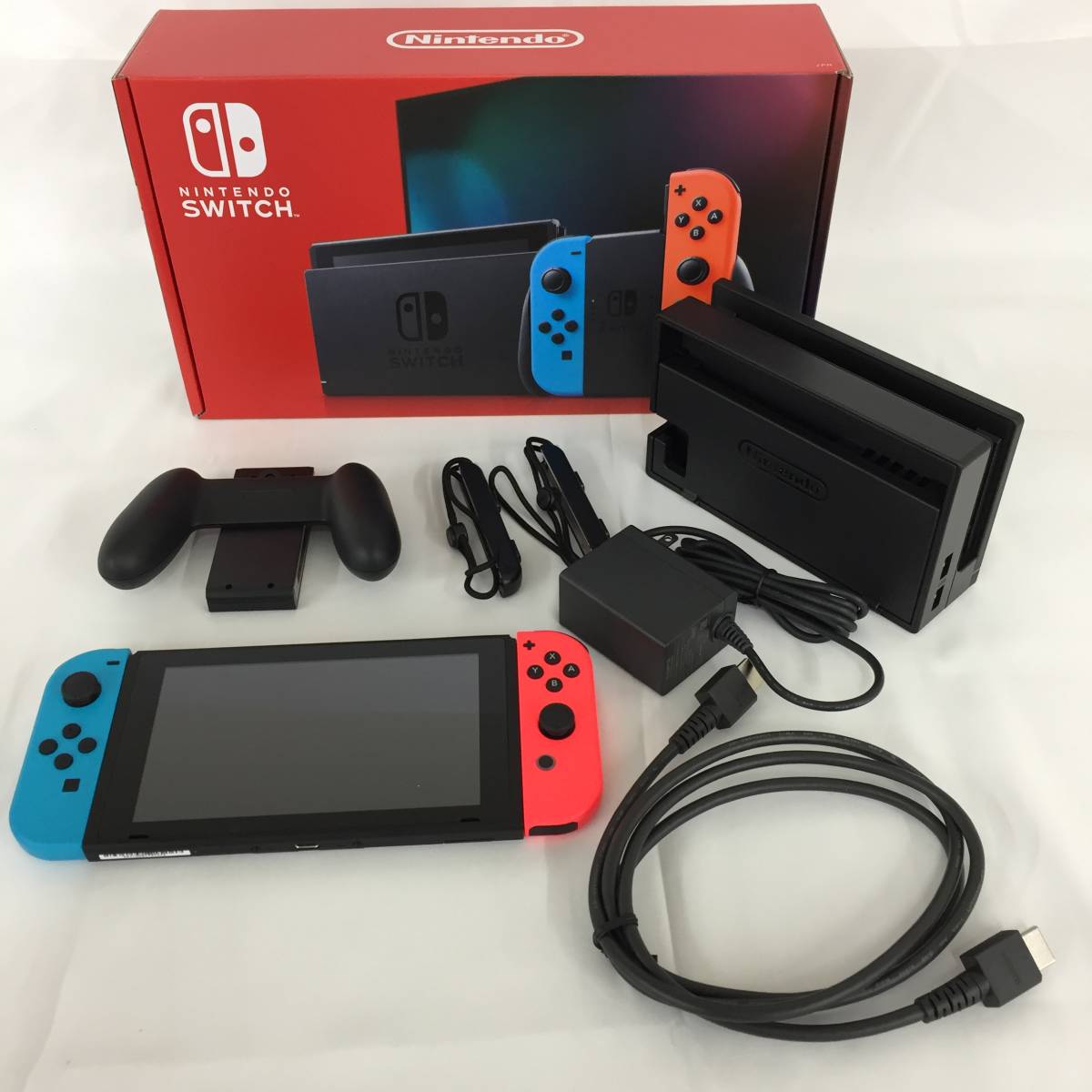 1191544】Nintendo Switch 本体 ジョイコン ネオンブルー×ネオンレッド