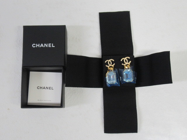 ◇CHANEL シャネル ピアス ココマーク メタル ストラス ピアス