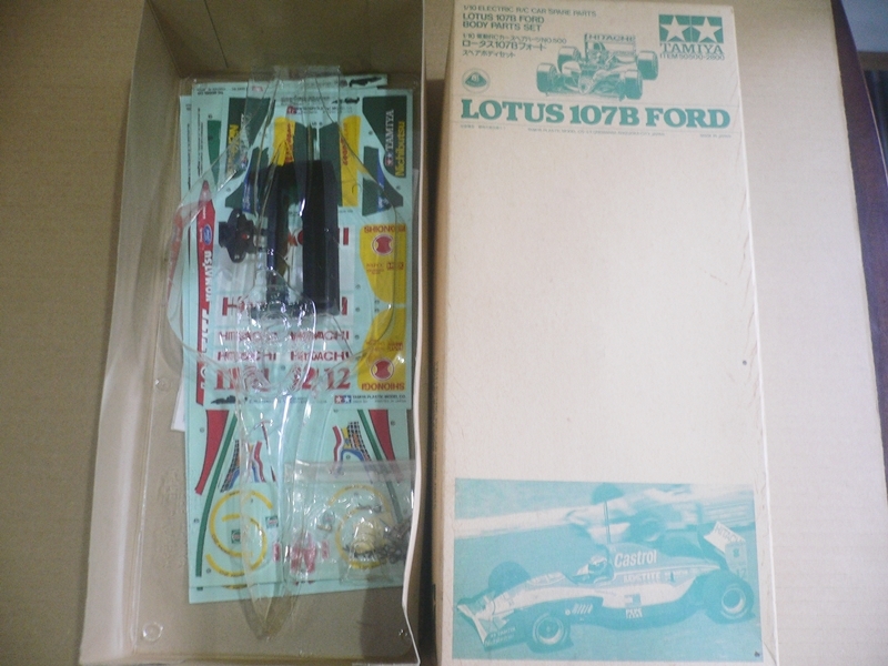 ☆　タミヤ F1 ロータス 107Bフォード ジャンク 1/10 F103シャーシ　未組立品　☆　