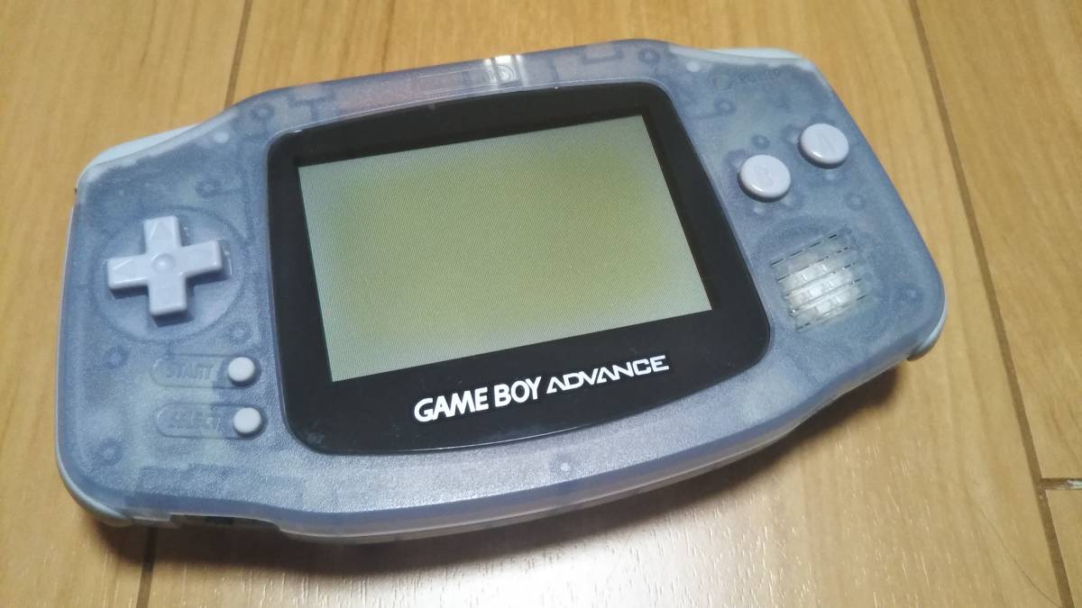 ゲームボーイアドバンス 本体 ミルキーブルー GBA 外装美品 画面焼け