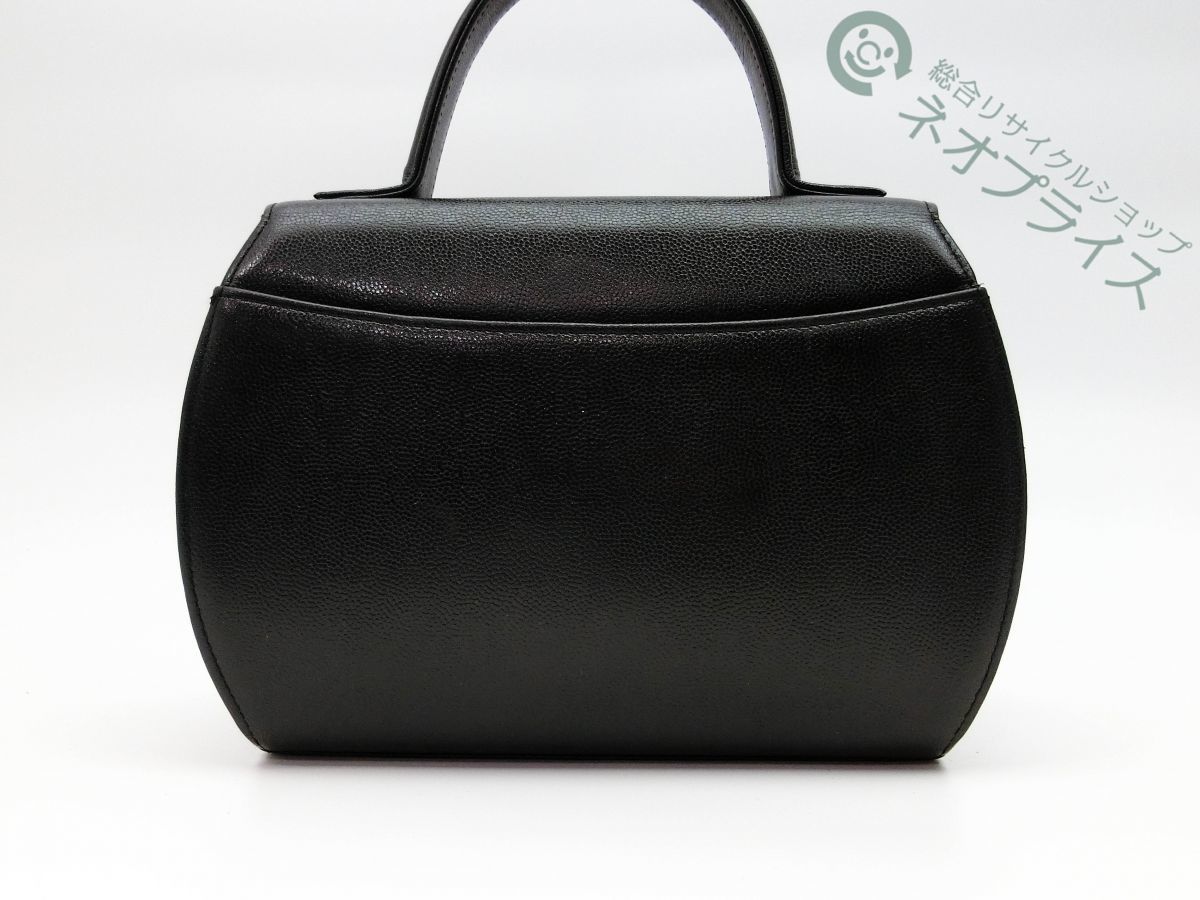 ◇Z9946 GIVENCHY ジバンシー ターンロック ロゴ金具 レザー ハンド 