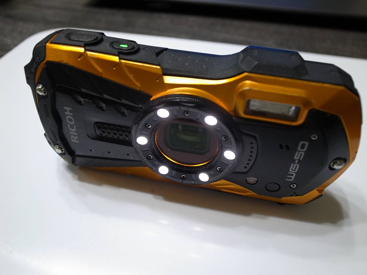 RICOH WG-50 オレンジ//14m防水 電子顕微鏡モード/Full HD動画 ③