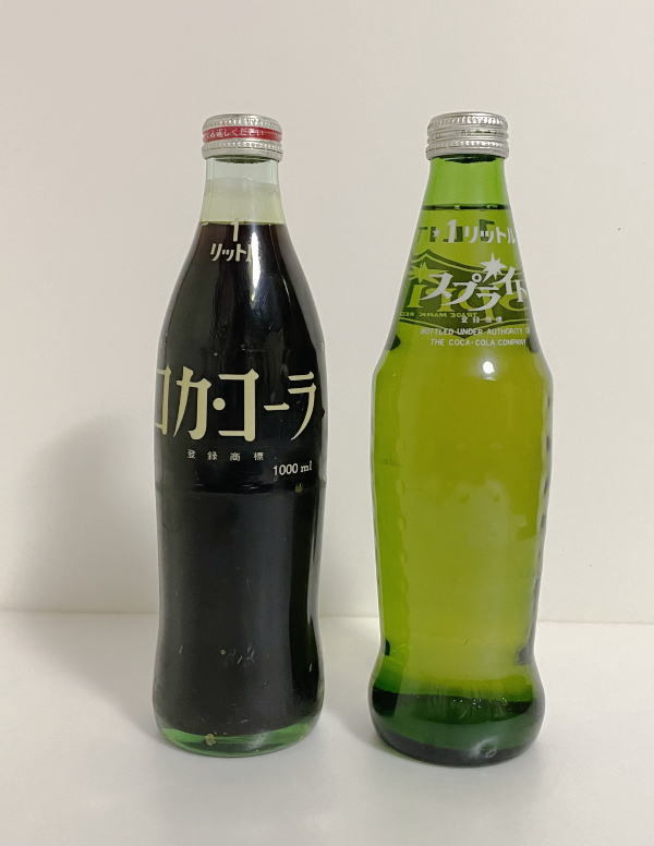 昭和レトロ □ 未開封（中身入）コカ・コーラ / スプライト 瓶 ボトル 
