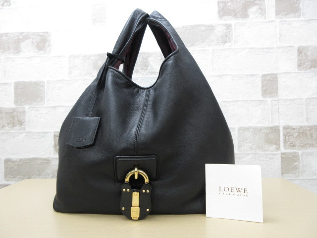 美品□ロエベ LOEWE□トート バッグ ハンドバッグ ナッパレザー