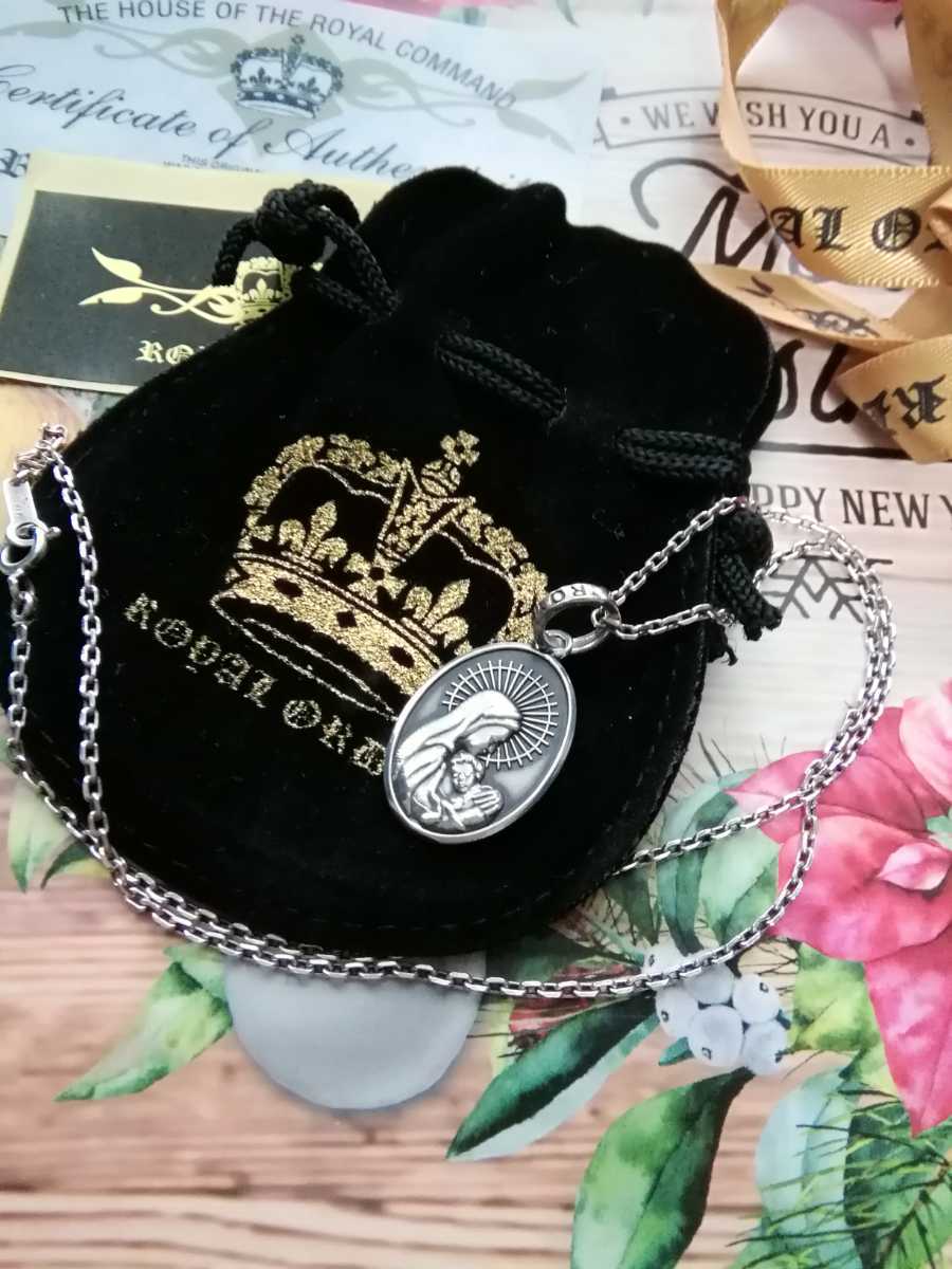 X'mas　ROYAL ORDER　コイン　ネックレス　シルバー925　ペンダント　ロイヤルオーダー　プレゼント　アンティーク　人気　メダイ