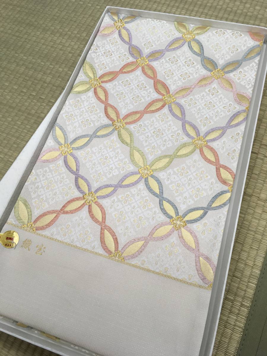 参考上代98.0万円】名門山田幸謹製 西陣特選唐織袋帯 煌彩箔錦