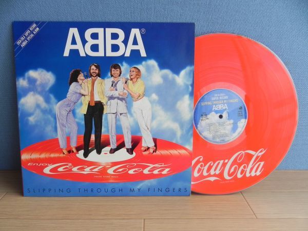 ジャンク非売品 ピクチャー盤コカ・コーラ LP【国内盤/Discomate 】アバ ABBA / Slipping Through My Fingers☆PD 1005/1981年◆試聴済み◆