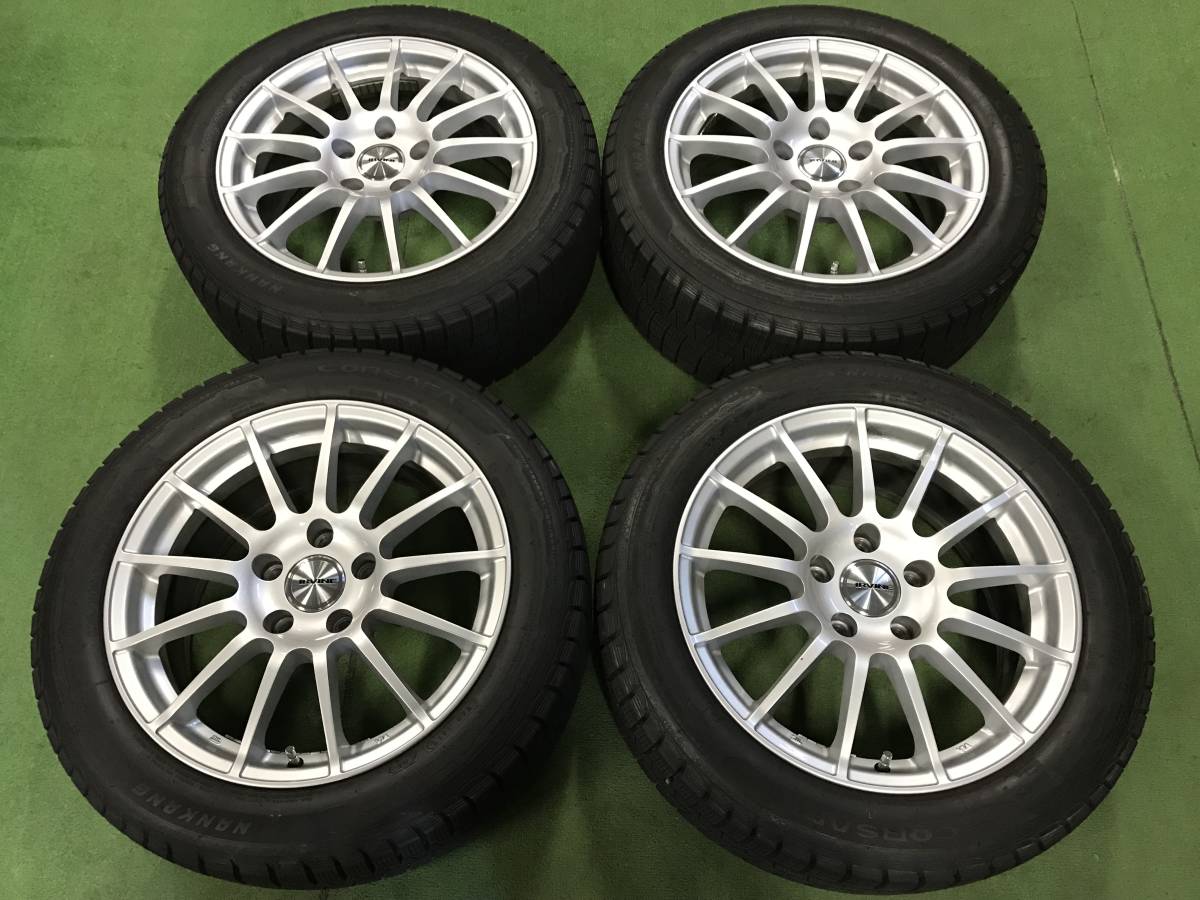 送料無料 スタッドレスセット アーヴィン F01 7.5J+35 5H120 ナンカン 
