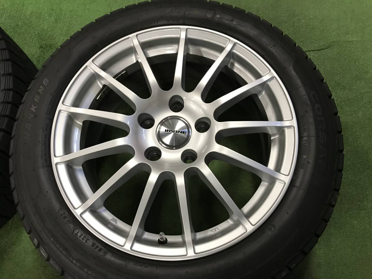 送料無料 スタッドレスセット アーヴィン F01 7.5J+35 5H120 ナンカン 