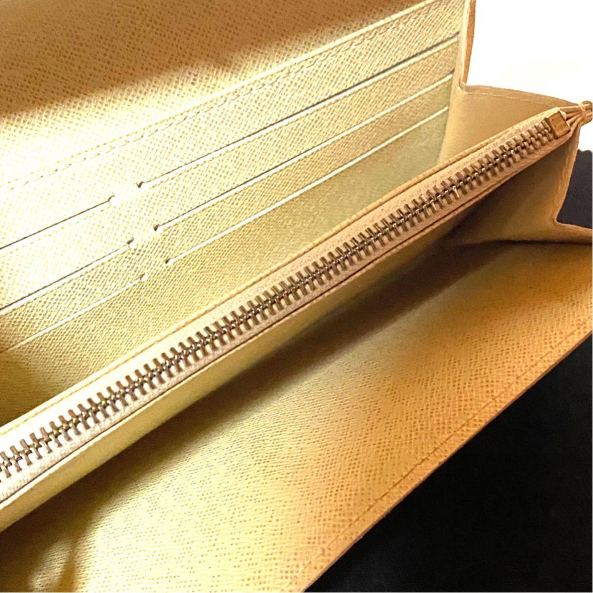 1円 【 美品 】 LOUIS VUITTON 長財布 ルイヴィトンダミエ アズール 