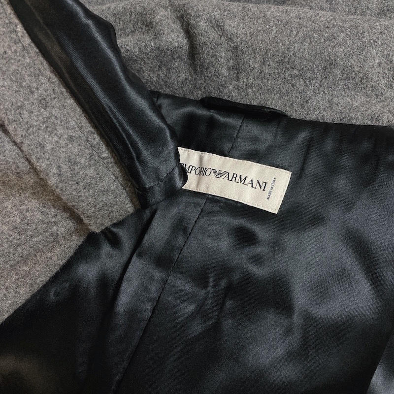 75yh 上 Emporio Armani エンポリオ アルマーニ メンズ 検 コート Pコート ピーコート ジャケット 中綿 ブルゾン ダウン レザー コート 売買されたオークション情報 Yahooの商品情報をアーカイブ公開 オークファン Aucfan Com