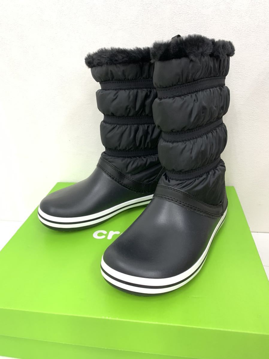 1125e1 クロックス Crocs クロックバンド ブーツ Crocband Boot Wブラック 黒 スノーブーツ レディース 23 23cm 売買されたオークション情報 Yahooの商品情報をアーカイブ公開 オークファン Aucfan Com