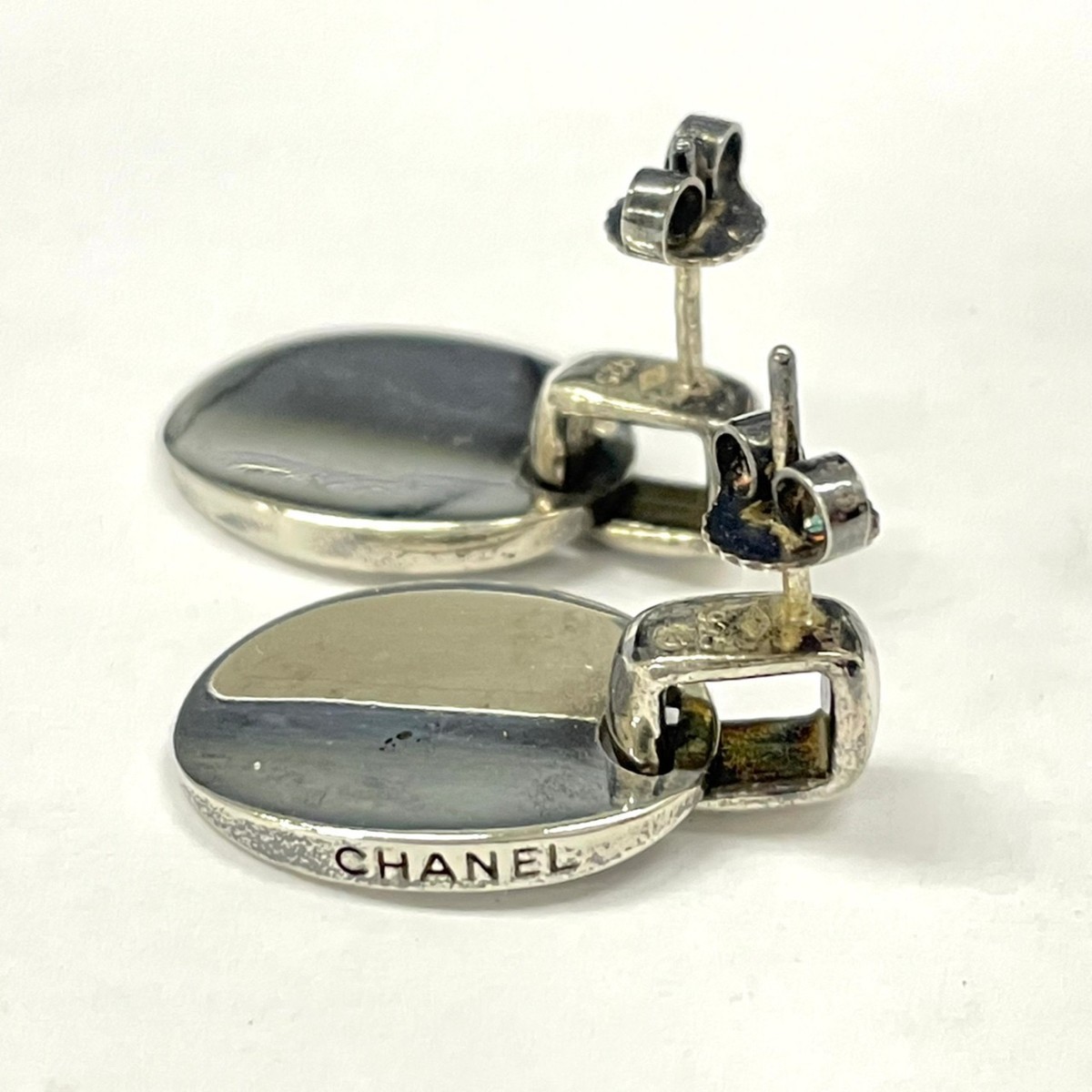 ◇シャネル CHANEL◇ロゴ ピアス シルバー 925 レディース