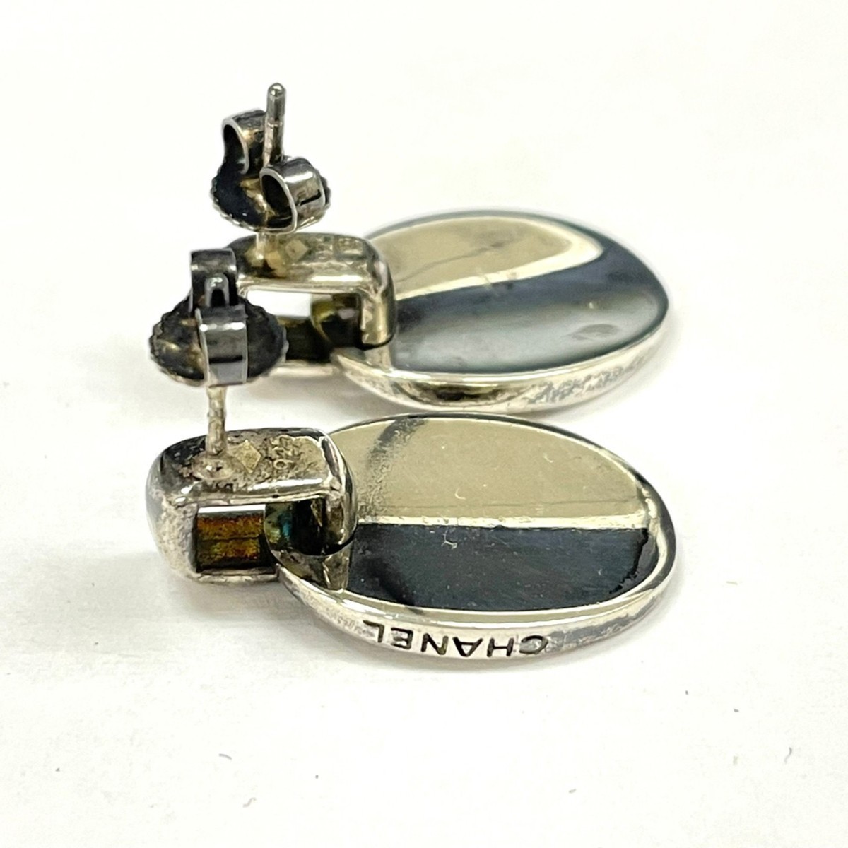 ◇シャネル CHANEL◇ロゴ ピアス シルバー 925 レディース