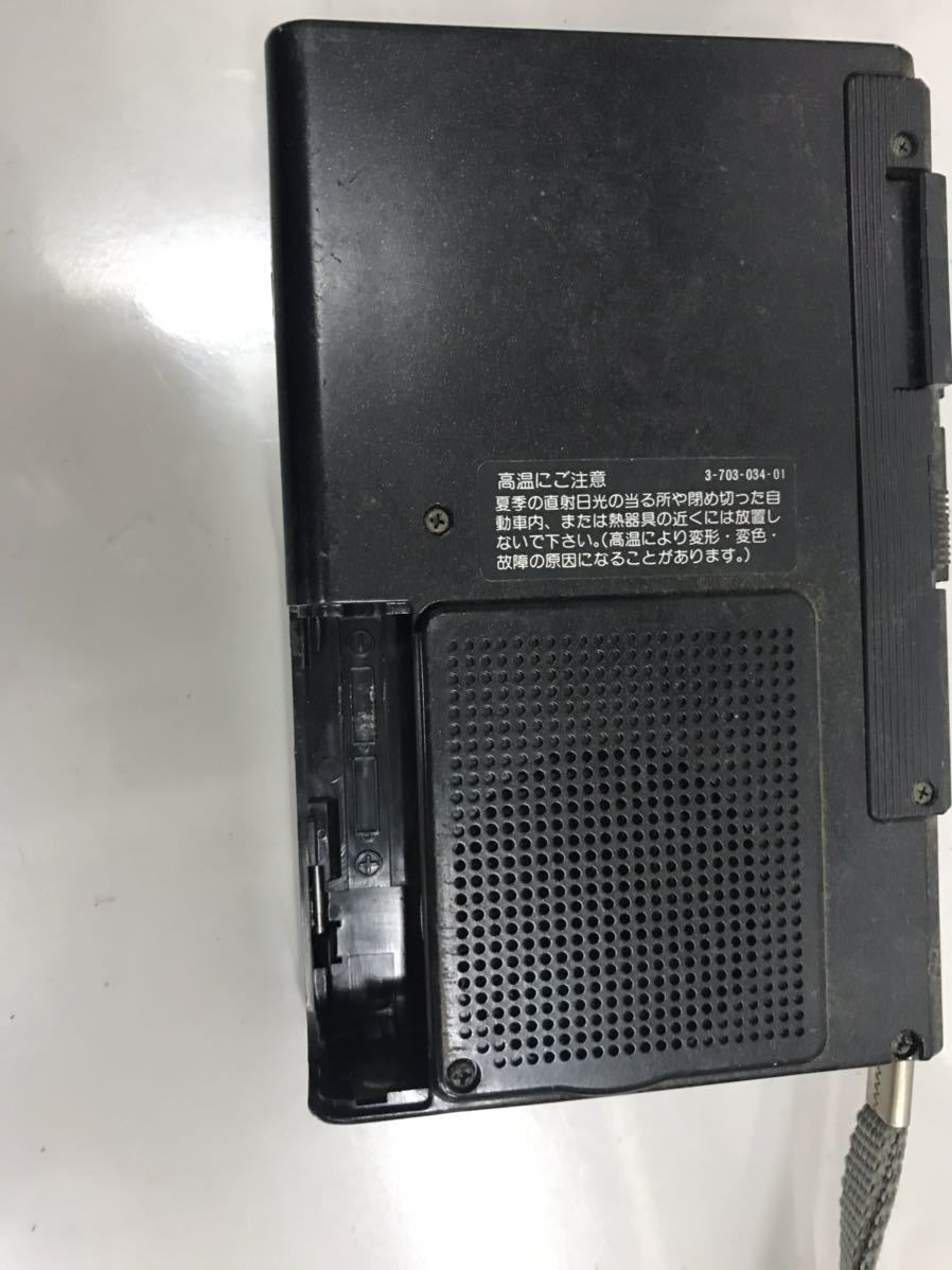 動作未確認】SANYO JJ-F2D サンヨー カセットプレイヤー ブラック 現状