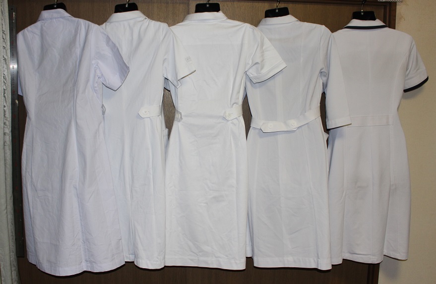 15 S ワンピース まとめて5点枚 セット 女性ナース服 白衣 看護着 