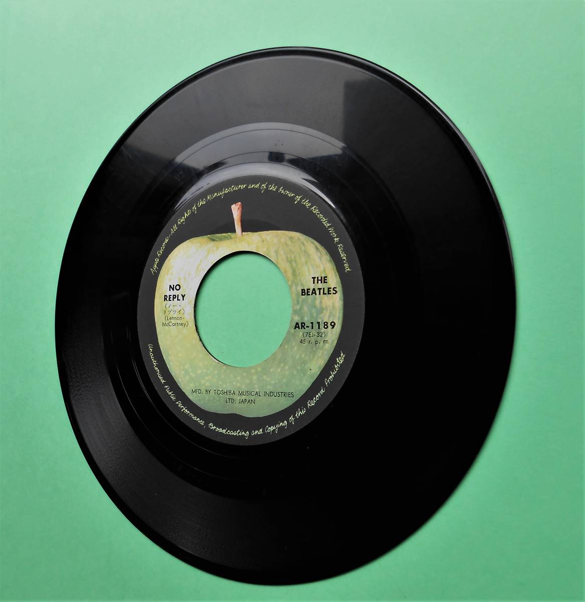 10 アップル　500円盤 For Saleの裏ジャケ写真使用って地味過ぎない？　玉ねぎ頭ジョージ　AR-189　ノーリプライ The Beatles ビートルズ_8