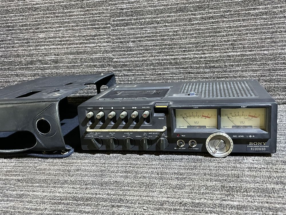 昭和レトロ SONY ソニー TC-3000SD ポータブルカセットコーダー カバー