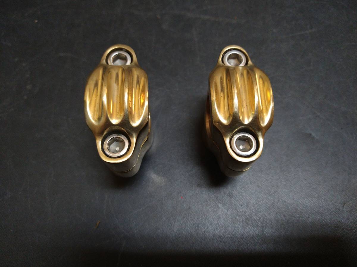 新品 真鍮製 7/8 22mm ハンドル ポスト クランプ ライザー(汎用)｜売買 