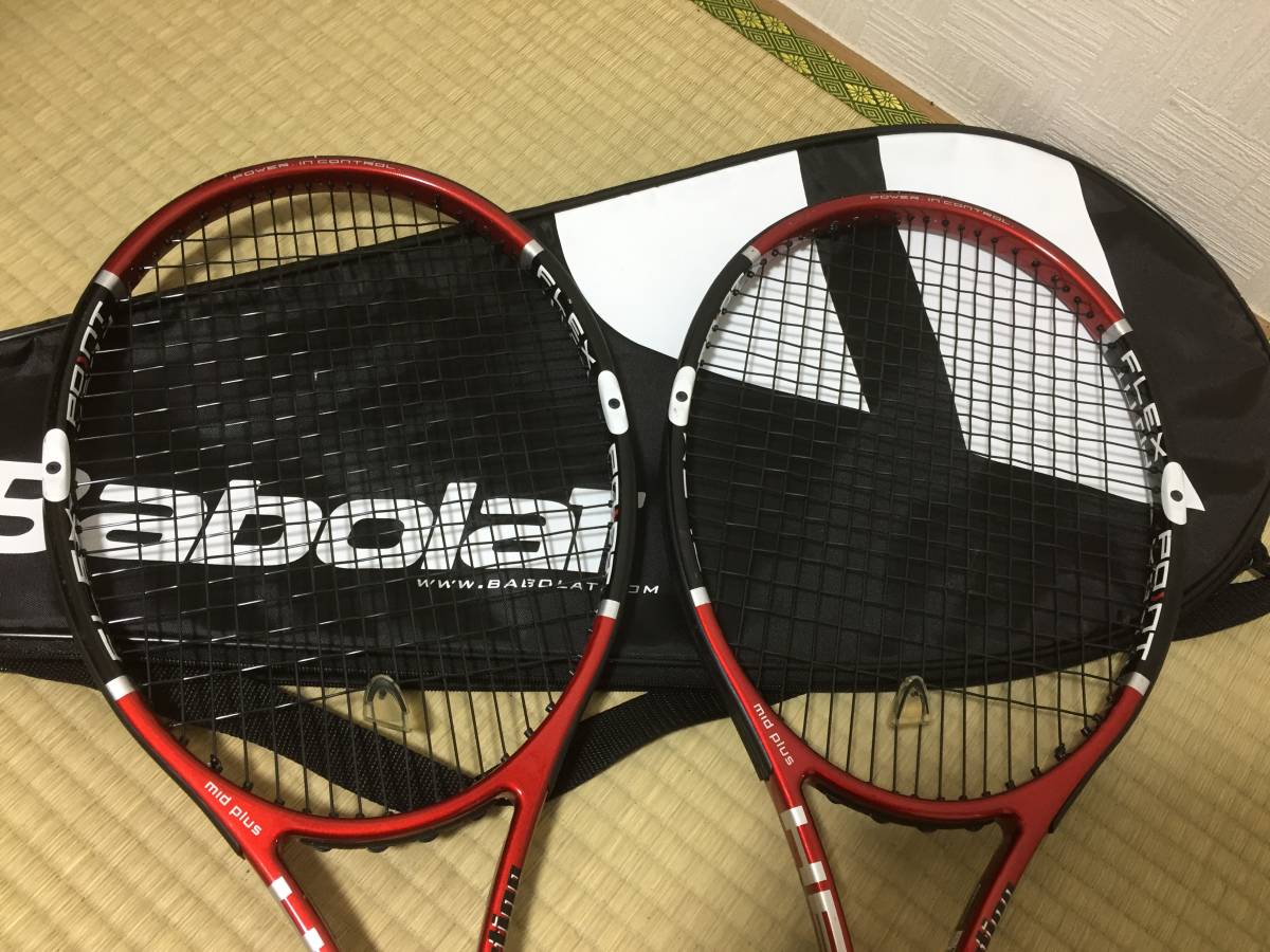 美品！ヘッド(HEAD) FLEXPOINT prestige mid plus テニスラケット2本 