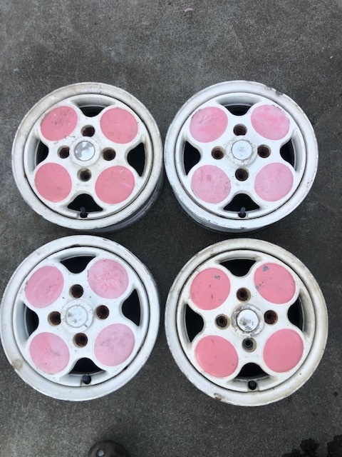 当時物 三菱純正 旧車 クレージュ アルミホイール12インチ 4J PCD100