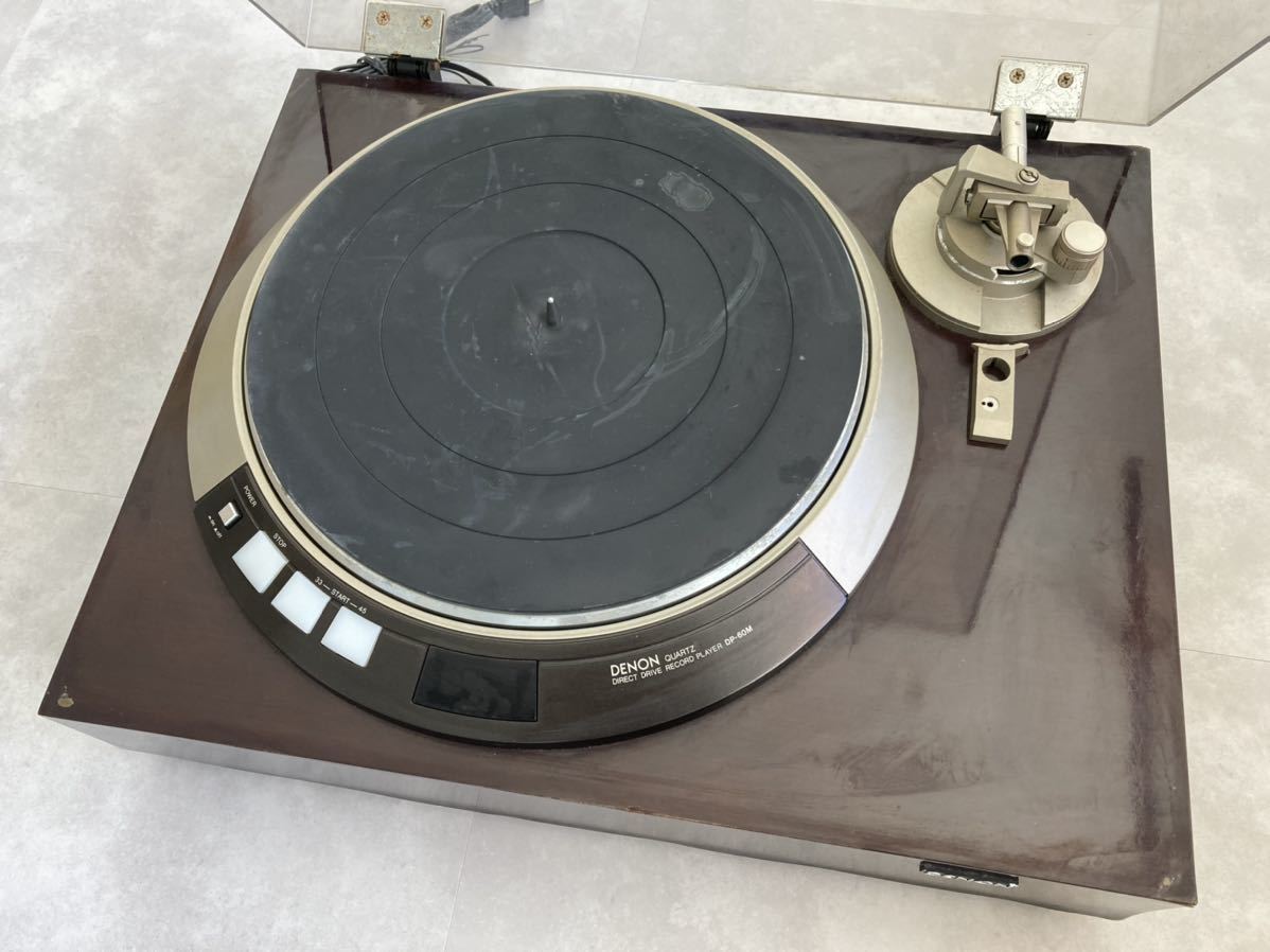 【大得価，新作登場】 DENON DP-60M ターンテーブル レコードプレイヤー(デノン)｜売買されたオークション情報、yahooの商品情報をアーカイブ公開 - オークファン デノン