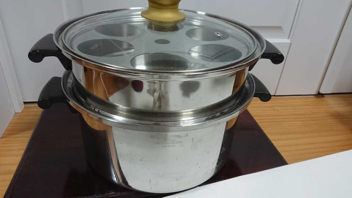 Amway 両手鍋 QUEEN 鍋セット アムウェイ ステンレス IH対応 美品