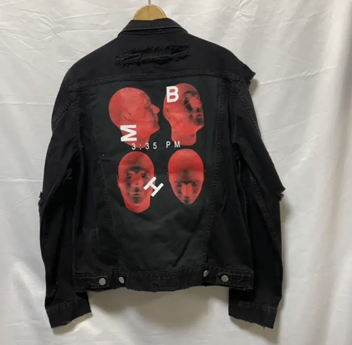 misbhv デニムジャケット （MISBHV(ミスビヘイブ)バックプリント  
