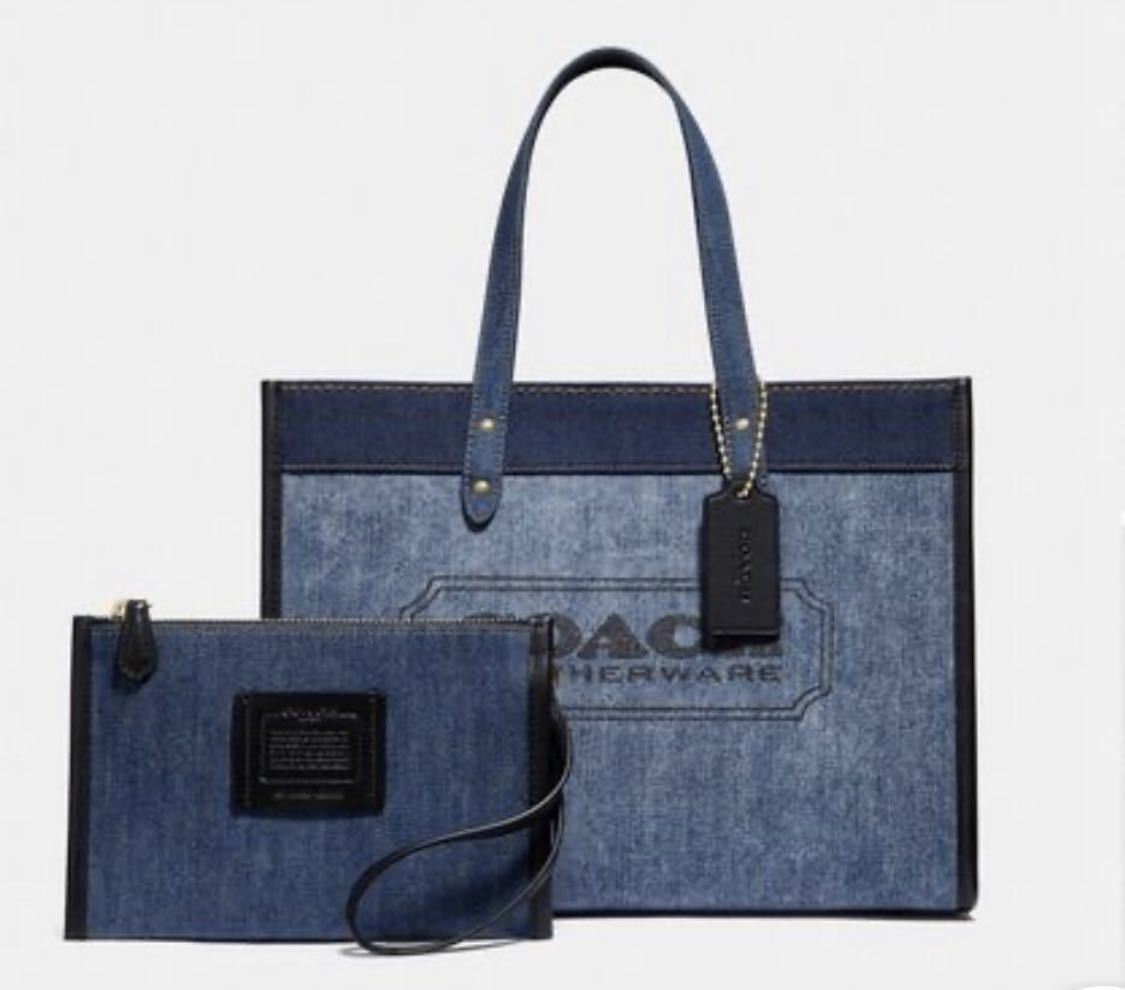 新品】COACH 89163 デニムバッグ デニム トートバッグ ショルダー  